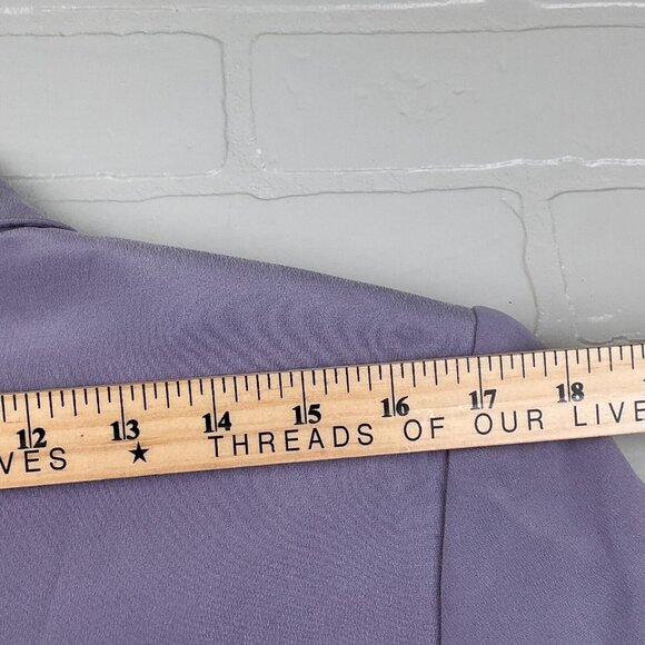 Josephine Chaus 3Pc Set Women Medium Purple Floral Jacket Cardigan Top Silk - Picture 11 of 16